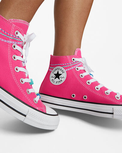 hot pink converse shoes