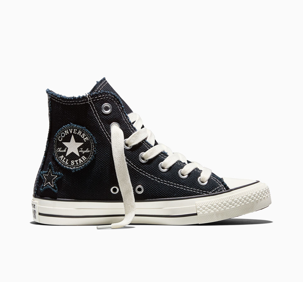 Chuck Taylor All Star Distressed Stars Black/Egret/Black