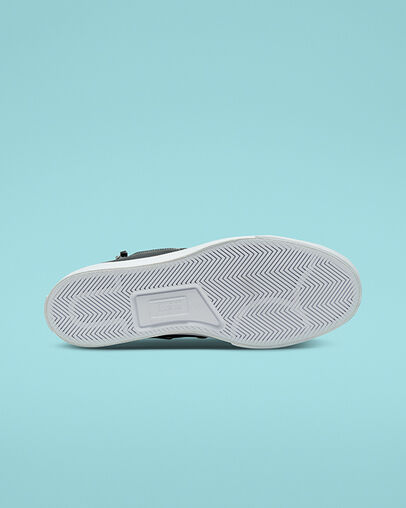 Leather Side Zip Jack Purcell Black/Black/White