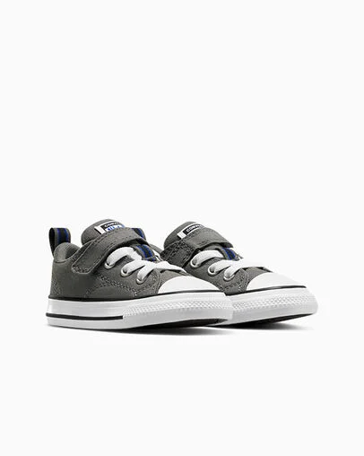 Chuck Taylor All Star Malden Street Easy-On Sharkskin/White/Black, Top and Side View