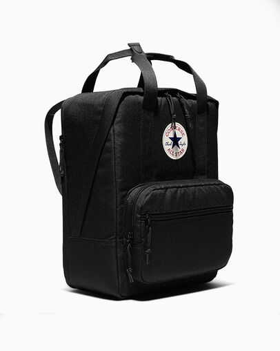 Small Square Backpack Converse Black, 3/4 View