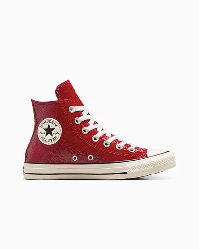 Chuck Taylor All Star Crinkled Leather Days Ahead/Egret/Black, Outer Side View