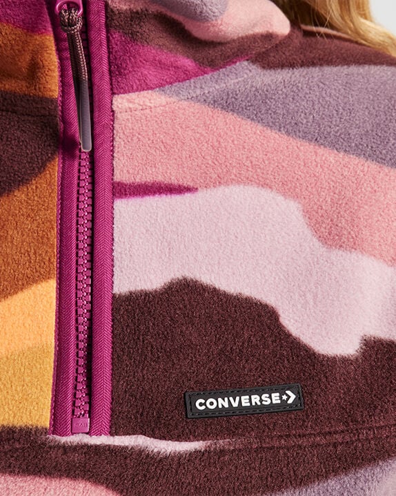 Counter Climate Polar Fleece Abstract Half-Zip Popover