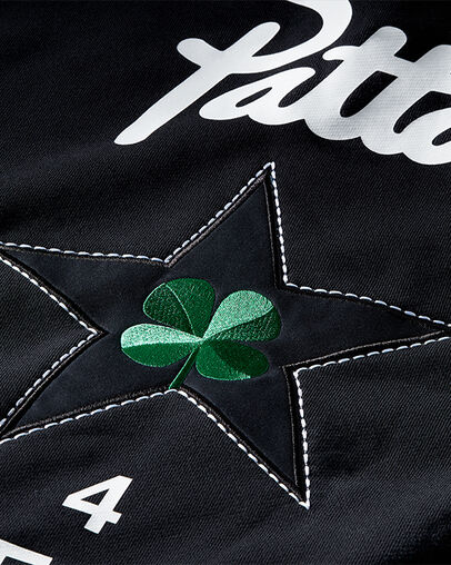 Converse x Patta Four-Leaf Clover Utility Fleece Hoodie Black