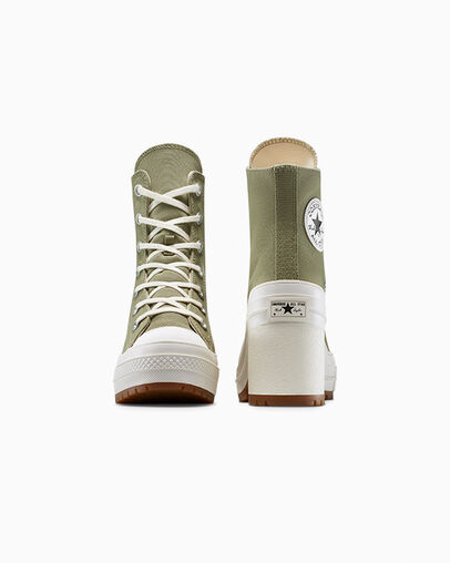 Chuck 70 De Luxe Heel Light Field Surplus/Egret, Heel View