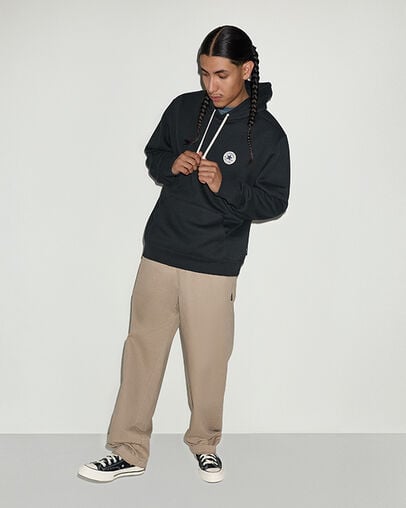 Chuck Taylor Patch Pullover Hoodie Converse Black, Detail View