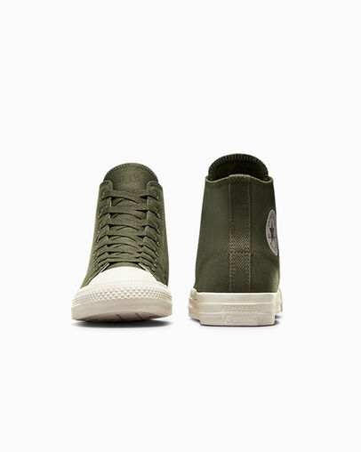 CONS Chuck Taylor All Star Pro Seasonal Material Utility/Egret/Utility, Heel View