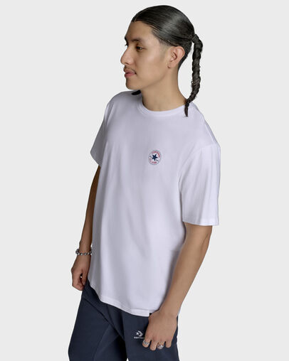 Chuck Taylor All Star Patch T-Shirt White, Full Body View