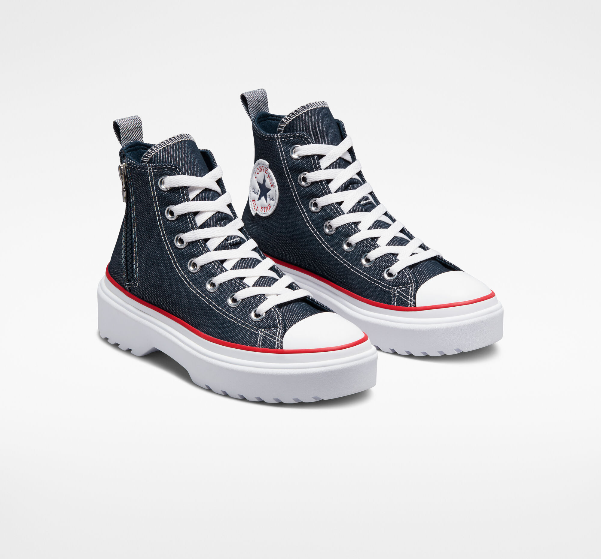Chuck Taylor All Star Lugged Lift Platform Retro Denim Big Kids High