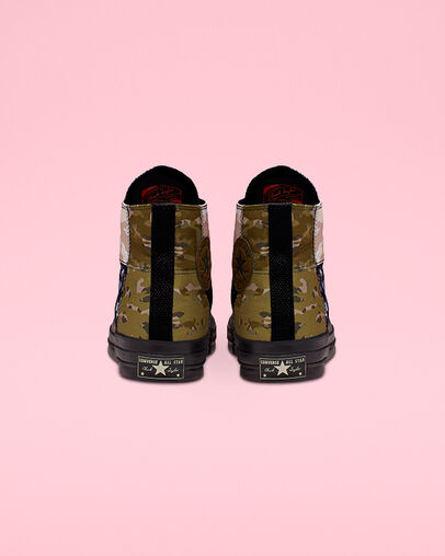 Blocked Camo Chuck 70 Surplus Olive/Black