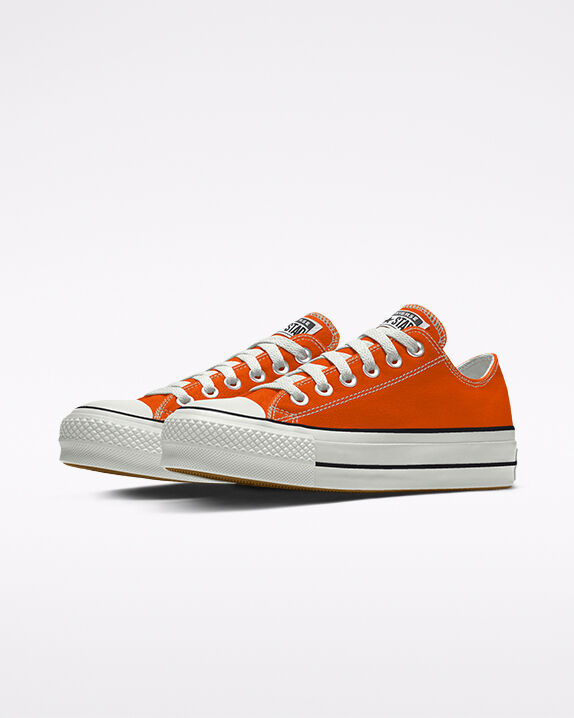 converse orange low tops