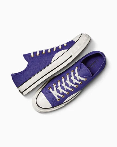 Chuck 70 Denim Court Purple/Egret/Black, Angled View