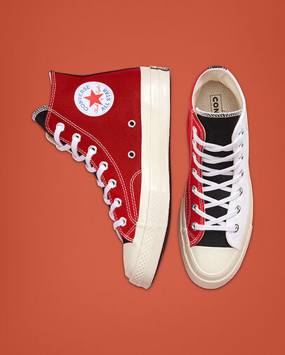 Logo Play Chuck 70 White/University Red/Rush Blue