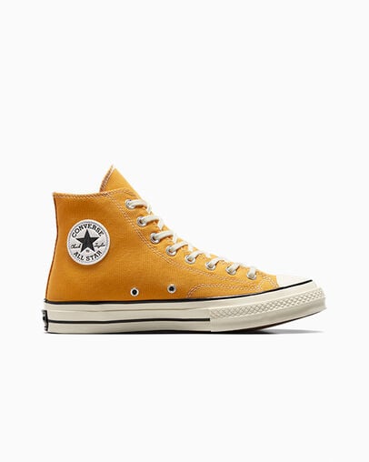 mustard converse high tops
