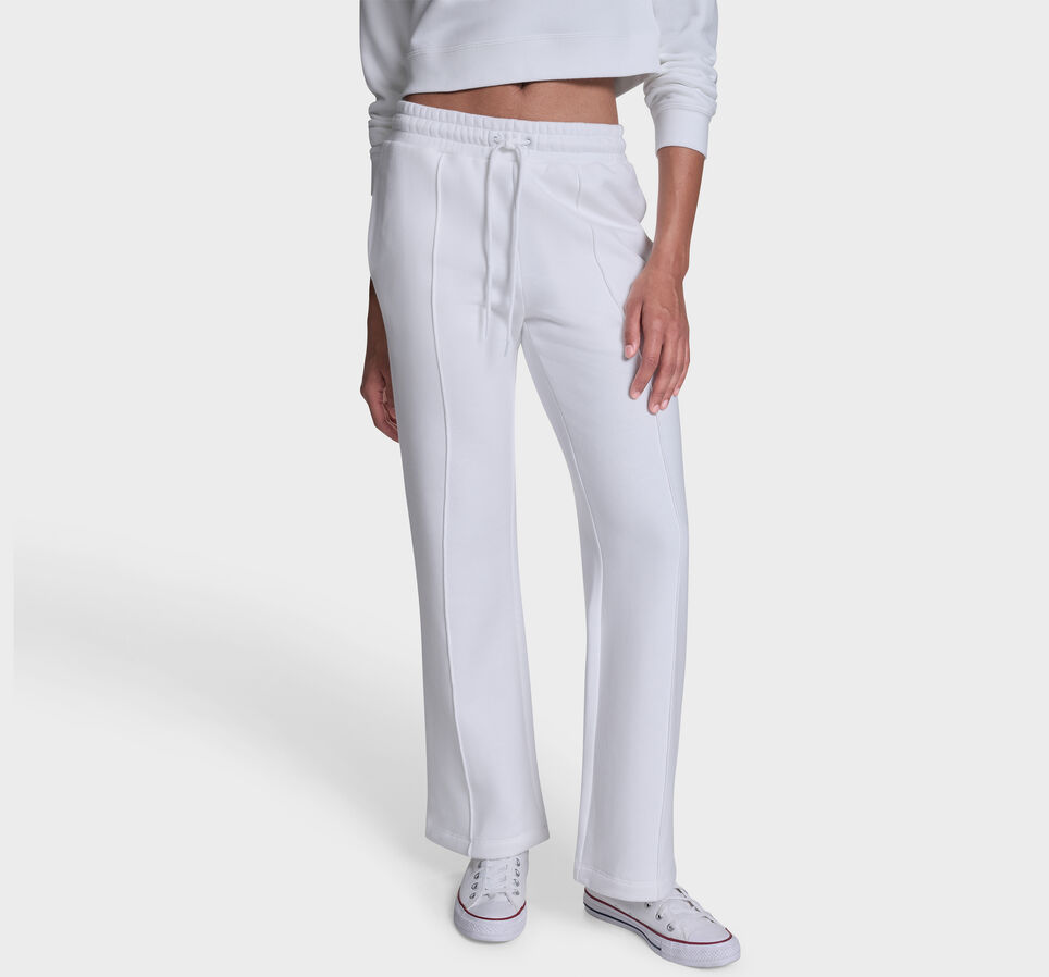 French Terry Front Seam Pants White 10A