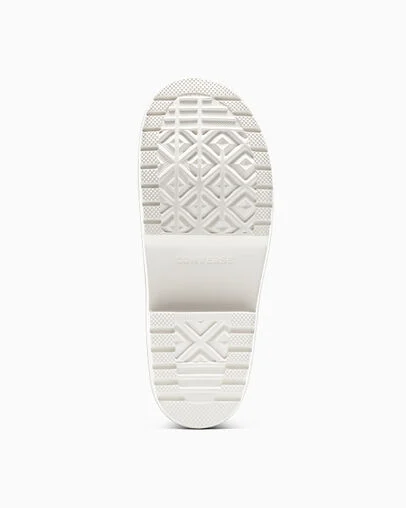 Chuck Taylor All Star Lugged Heel Sandal Suede Black/Black/Egret, Outsole View