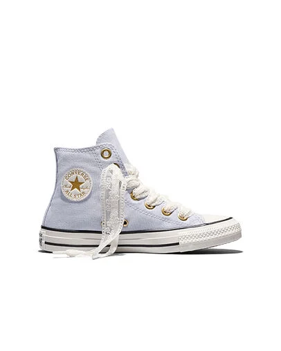 Chuck Taylor All Star Lace Almost Lavender/Gold, Outer Side View