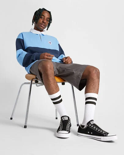 Chuck Taylor All Star Slip On Black/White/Black, On Foot Shot 2