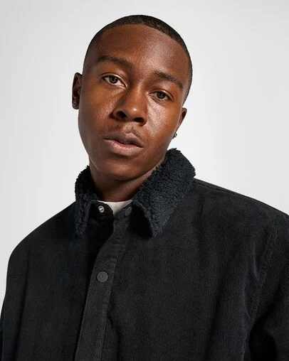 Corduroy Jacket Converse Black, Detail View