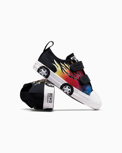 Chuck Taylor All Star Easy-On Cars Black/Black/White, Detail Angle View