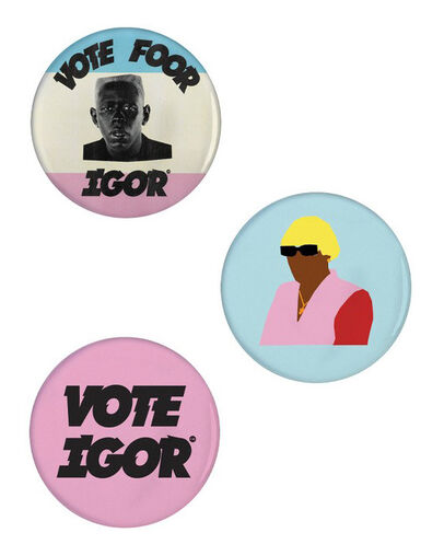 Tyler, the Creator: Igor Album Button MULTI, Front View