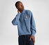 Premium Collared Crew Sweatshirt Lakeside Blue