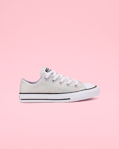 Coated Glitter Chuck Taylor All Star Wolf Grey/Black/White