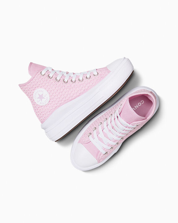 Chuck Taylor All Star Move Crochet Platform Big Kids High Top Shoe