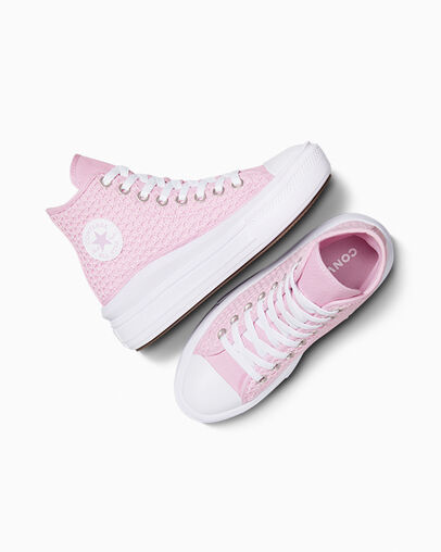 Chuck Taylor All Star Move Crochet Platform Stardust Lilac/Stardust Lilac, Angled View