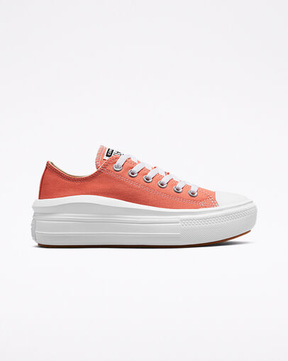 converse orange basse