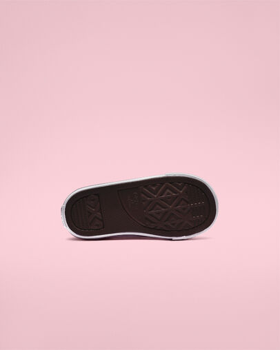 Chuck Taylor All Star Hook and Loop Sparkle Low Top Pink Foam/Enamel Red/White