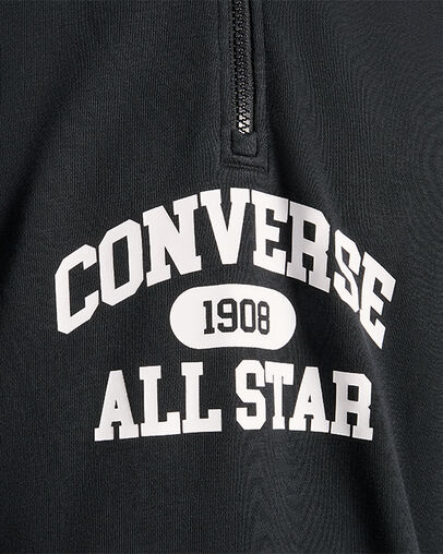 Retro Quarter Zip Converse Black