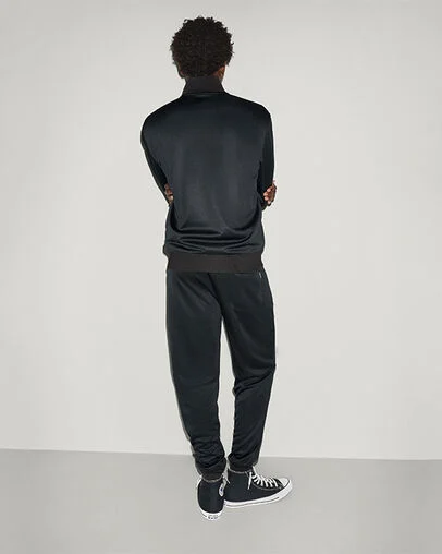 Retro Track Jacket Black, Detail View