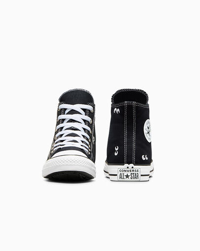 Chuck Taylor All Star Eyes Black/White/Black, Heel View