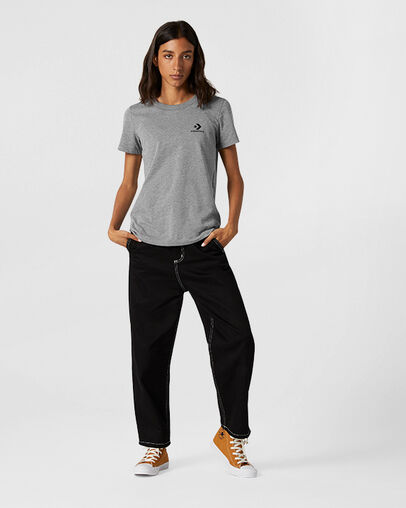 Stacked Logo Tee Mason Grey