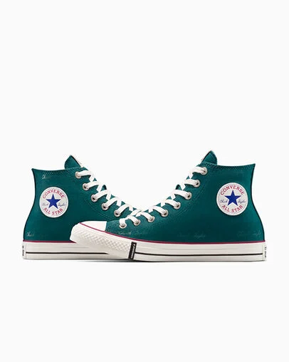 Chuck Taylor All Star Heritage Jaded Teal/Egret/Garnet, Detail Angle View