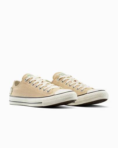 Chuck Taylor All Star Patchwork Coastal Dune/Egret, Top and Side View