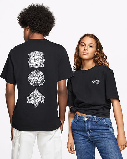 Chinese New Year Short Sleeve Converse Black