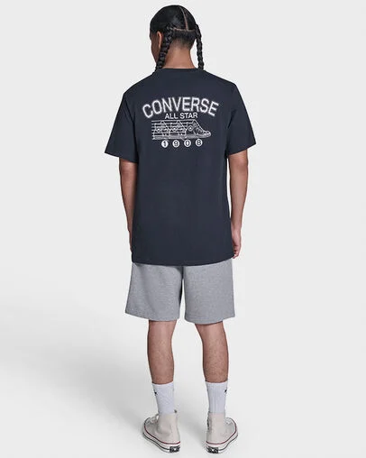 CONS Vintage Chucks T-Shirt Converse Black, Detail View