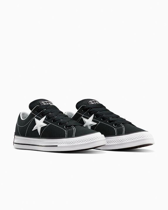 converse one star black high tops