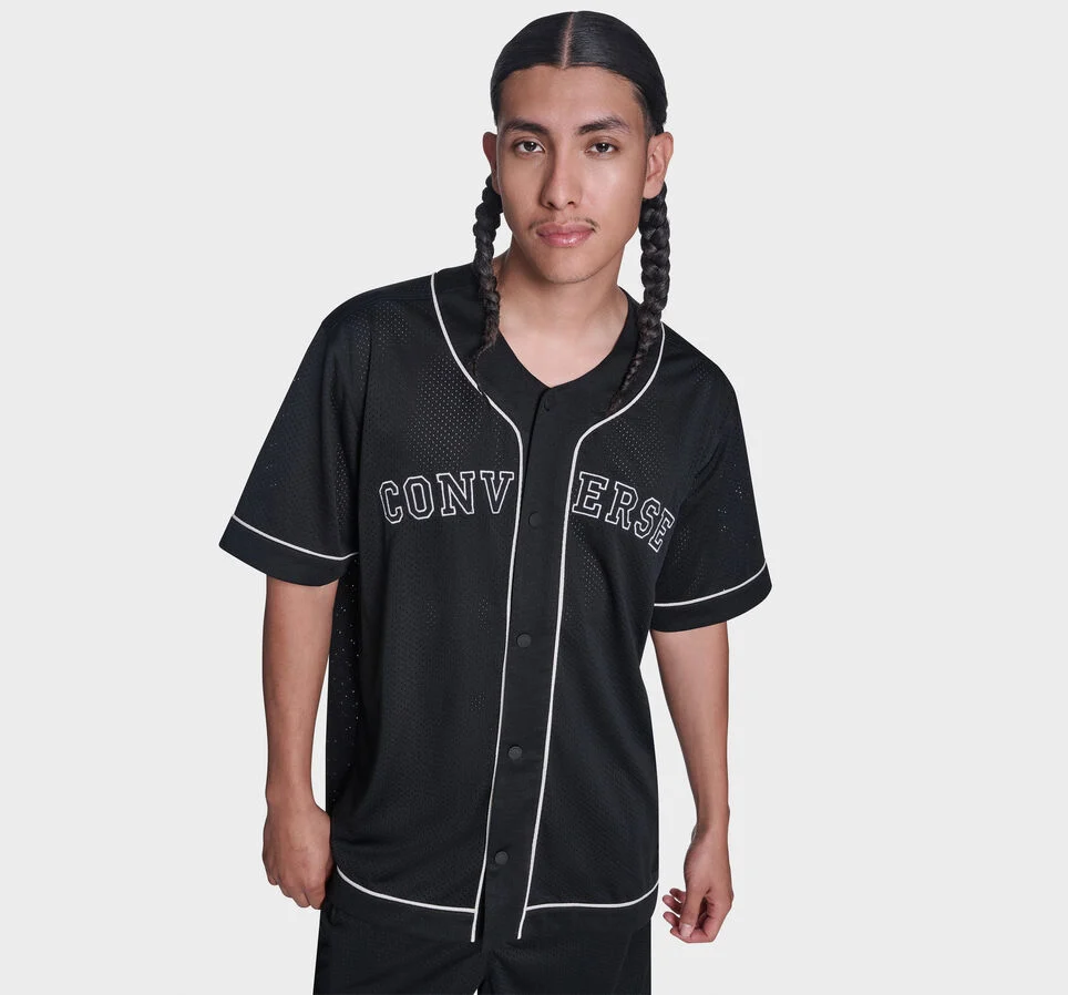 Converse Relaxed Baseball Jersey Converse Black