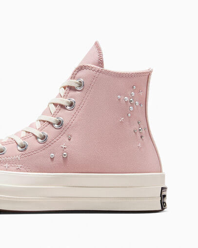Chuck 70 Pearls & Studs Flush Stone/Blush Hush/Egret, Detail Angle View