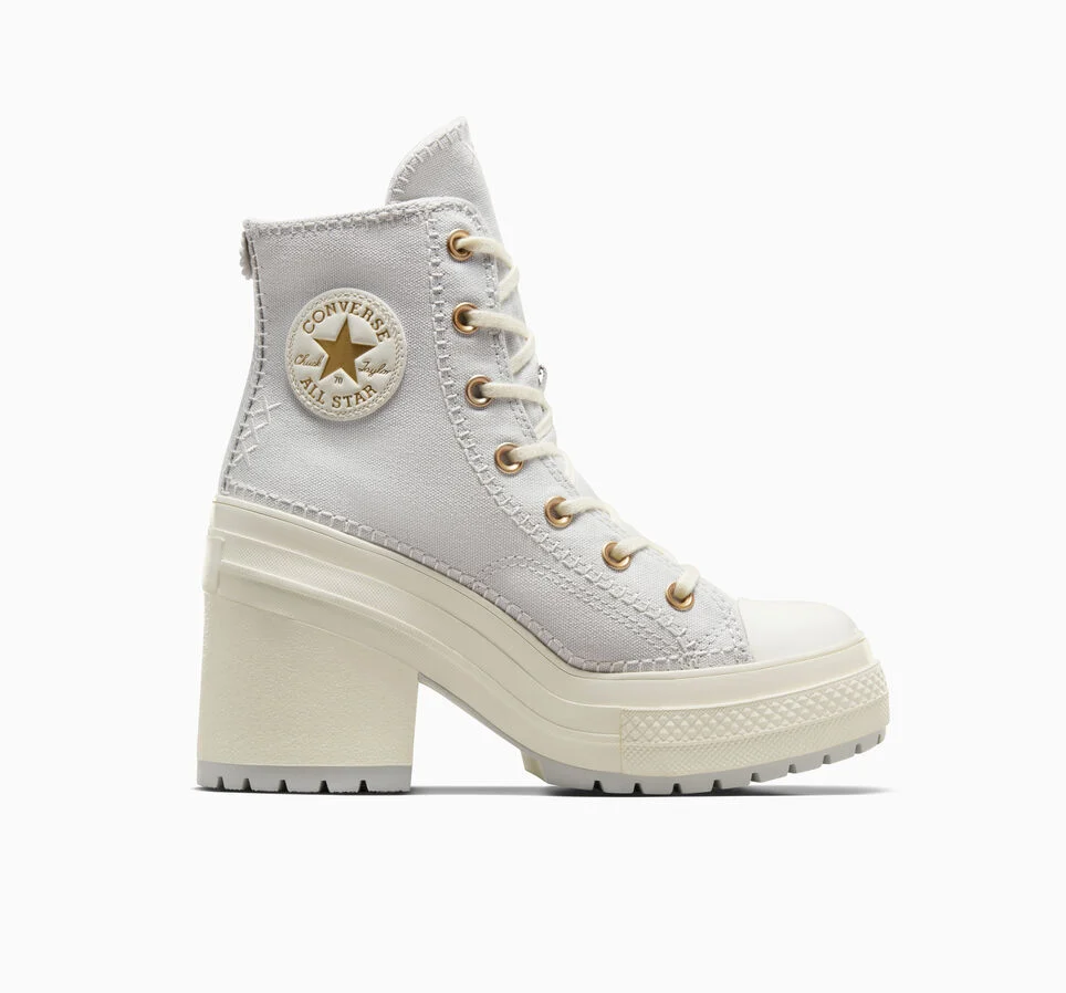 Chuck 70 De Luxe Heel Platform Crafted Stitching Fossilized Grey/Egret/Egret