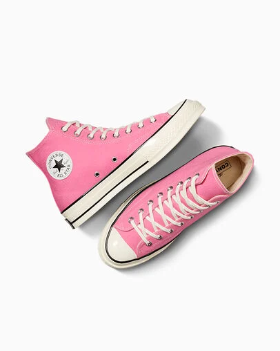 Chuck 70 Canvas Pink/Egret/Black, Angled View