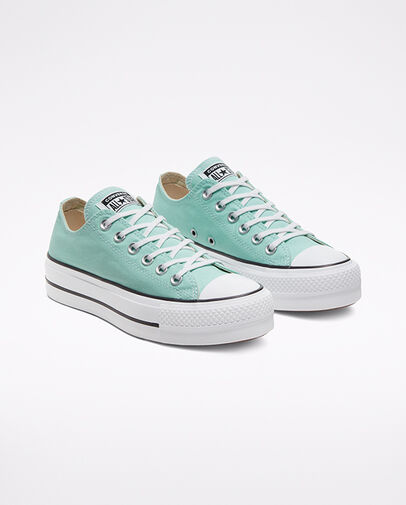 Seasonal Color Platform Chuck Taylor All Star Ocean Mint/White/Black