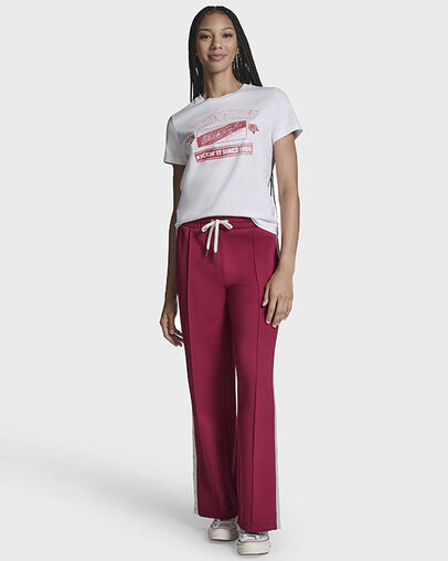 Retro Roses T-Shirt White, Back View