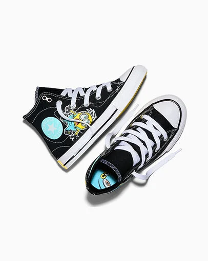 Converse x Minions Chuck Taylor All Star Black/Multi/White, Angled View