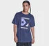 Timeless Boxed Chevron T-Shirt Converse Navy
