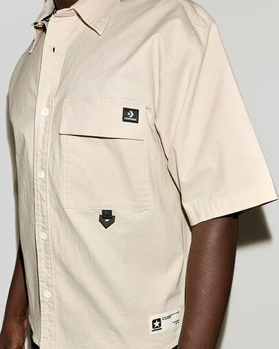 Ripstop Short-Sleeve Shirt Classic Ecru