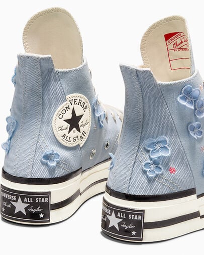 Chuck 70 Plus 3D Flowers Cloudy Daze Grey/Egret/Black, Inner Side View